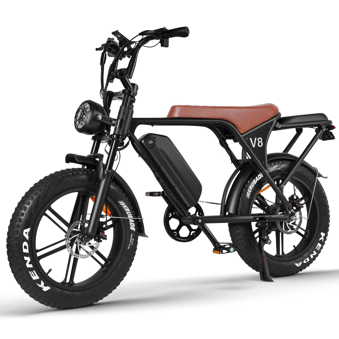 Hipatoo Electric Bike for Adults, Ebike Moped Style with 1000W Peak Motor 48V 15Ah Battery up to 31MPH, 20&