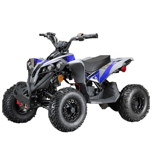 Pioneer 1200W Kids ATV 4 Wheeler with 14" Tires - Blue