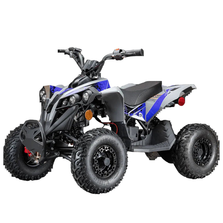 Pioneer 1200W Kids ATV 4 Wheeler with 14" Tires - Blue