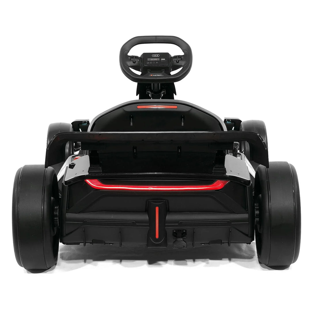 Audi Sport 24V Big Kids Drifting Ride-On Go Kart | Black