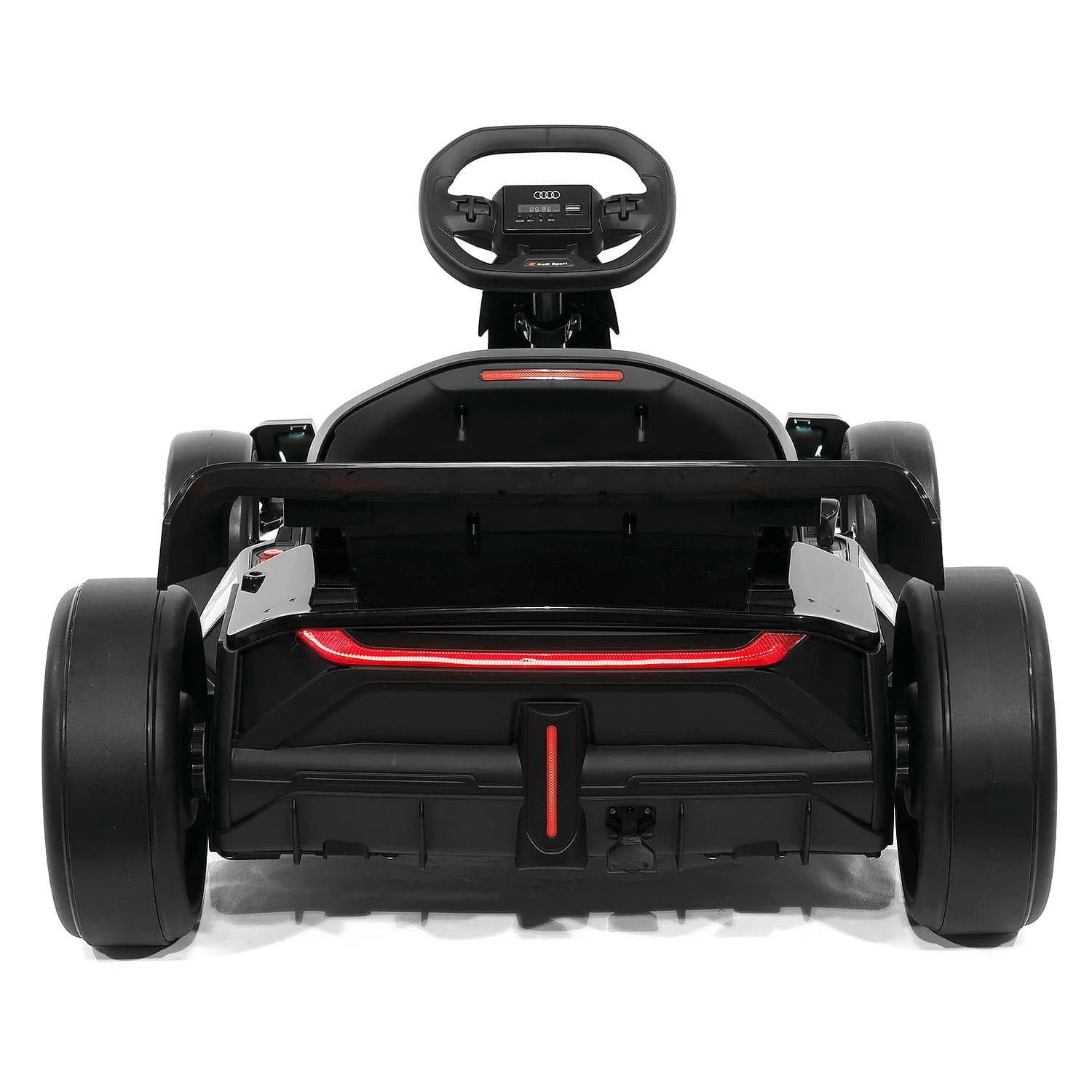 Audi Sport 24V Big Kids Drifting Ride-On Go Kart | Black