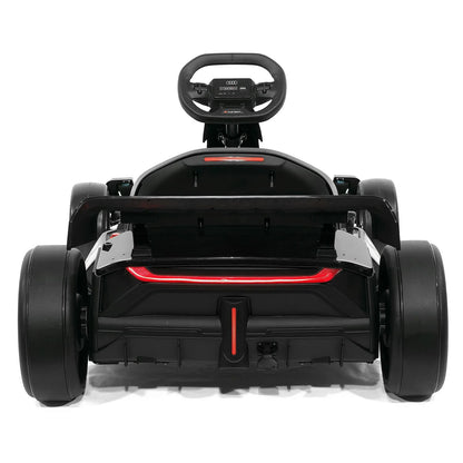 Audi Sport 24V Big Kids Drifting Ride-On Go Kart | Black