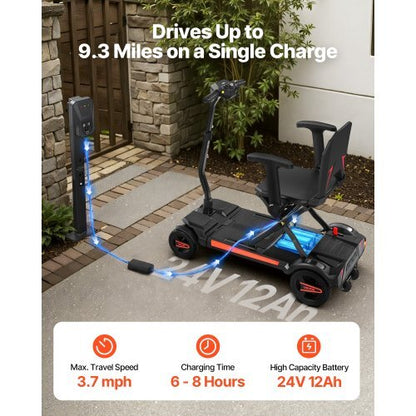 4-Wheel Electric Mobility Scooter