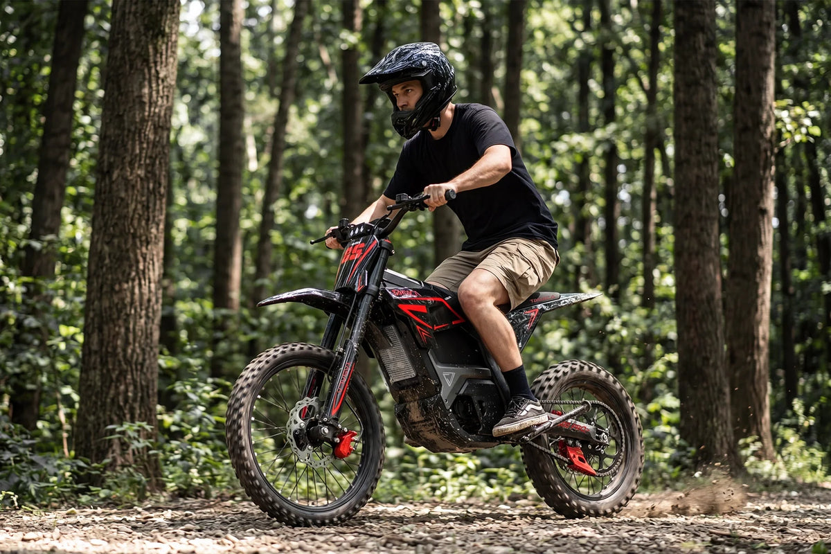 T500 Pro Electric Dirt Bike side view