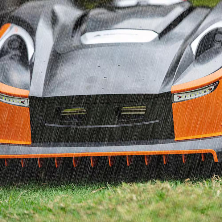 28-Volt 8 In. Cutting Width Robot Lawn Mower Revola X4E Mower, Brushless Wheel Motors, Cloudhawk App and Wifi Control