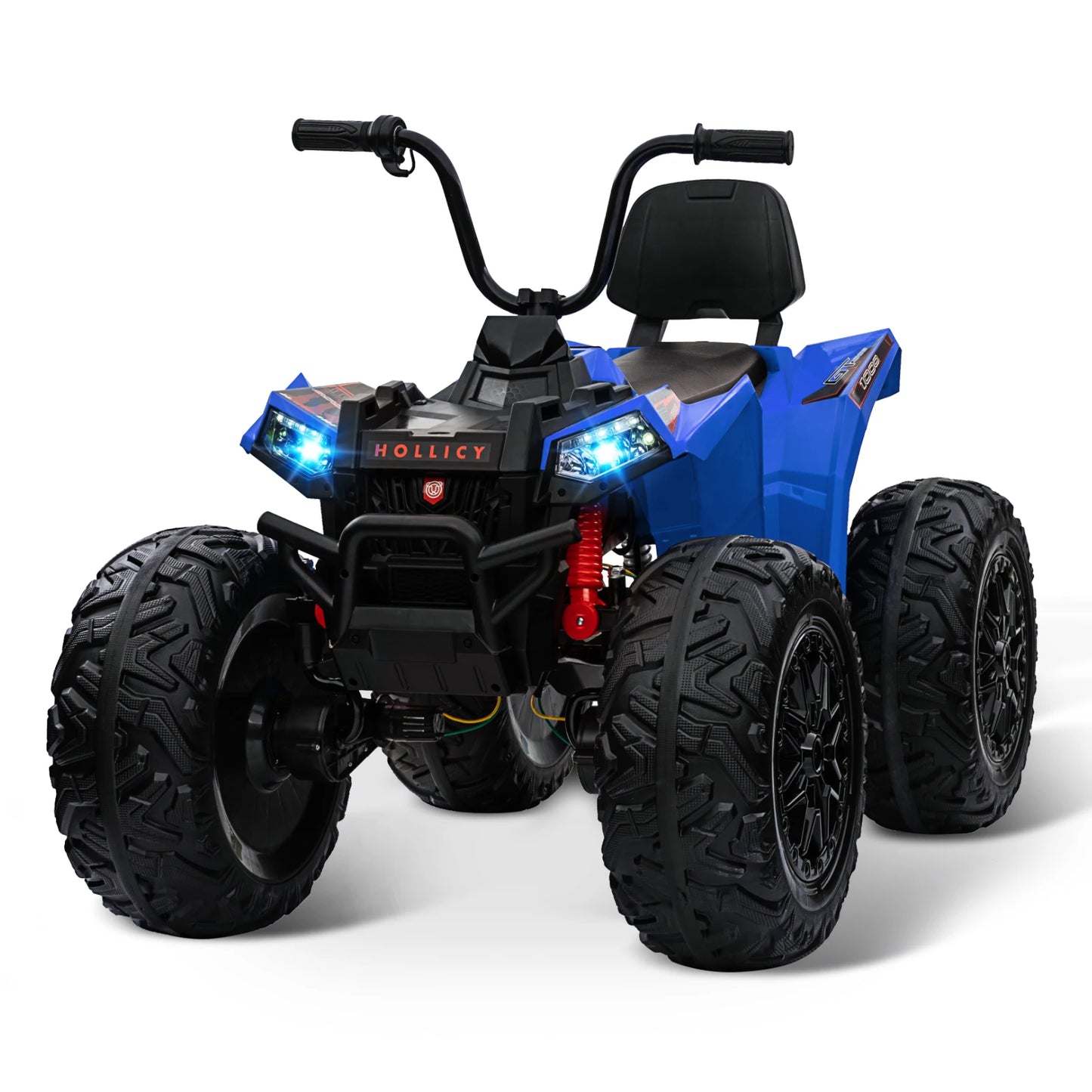 Kids Electric ATV 24V Ride on Car Toys Powerful 4X80W 2X7Ah Battery Long Playtime Bluetooth Music Player LED Light EVA Tires