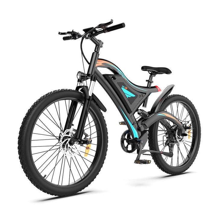 26x2.35 Inch E-Bike  48V 500W Rear Motor  15AH Lithium Battery  Front Suspension &amp; Dual Mechanical Disc Brakes