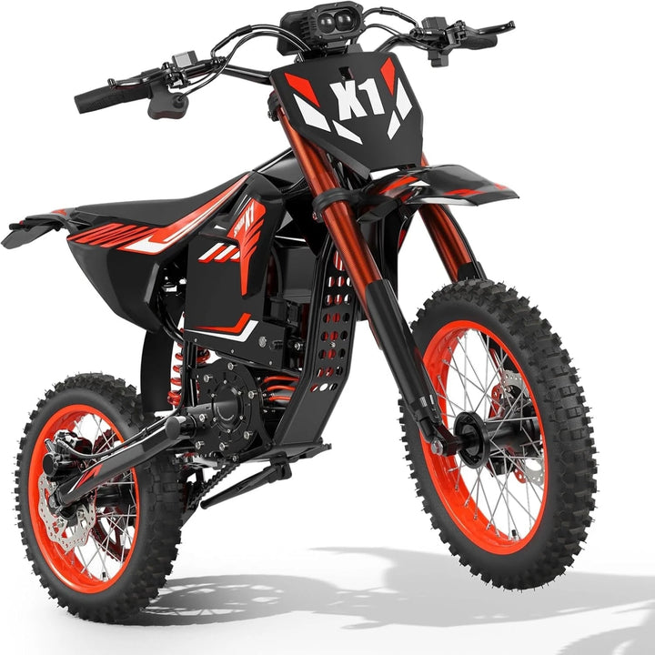 Electric Dirt Bike 4500W – 60V 28.8Ah Full Suspension E-Bike