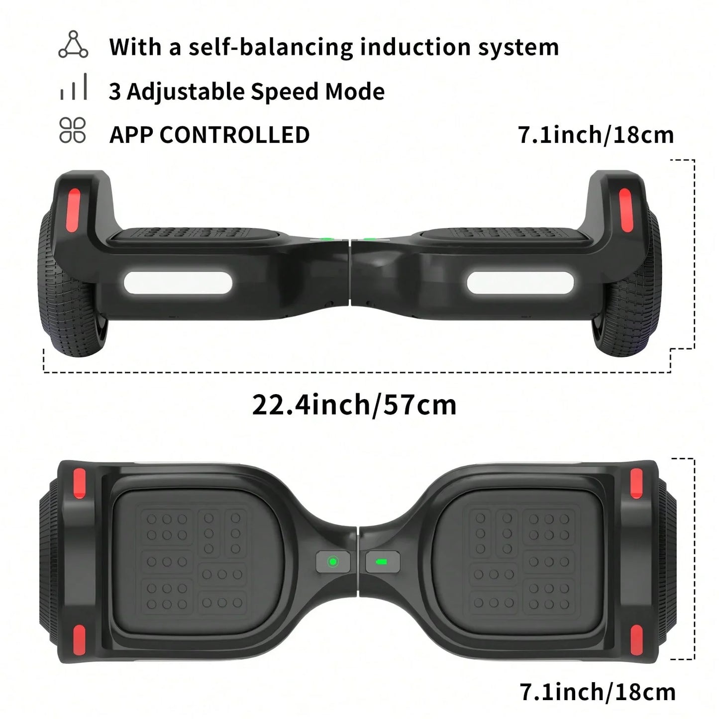 K2 Balance Bike Electric Scooter With LED Lights