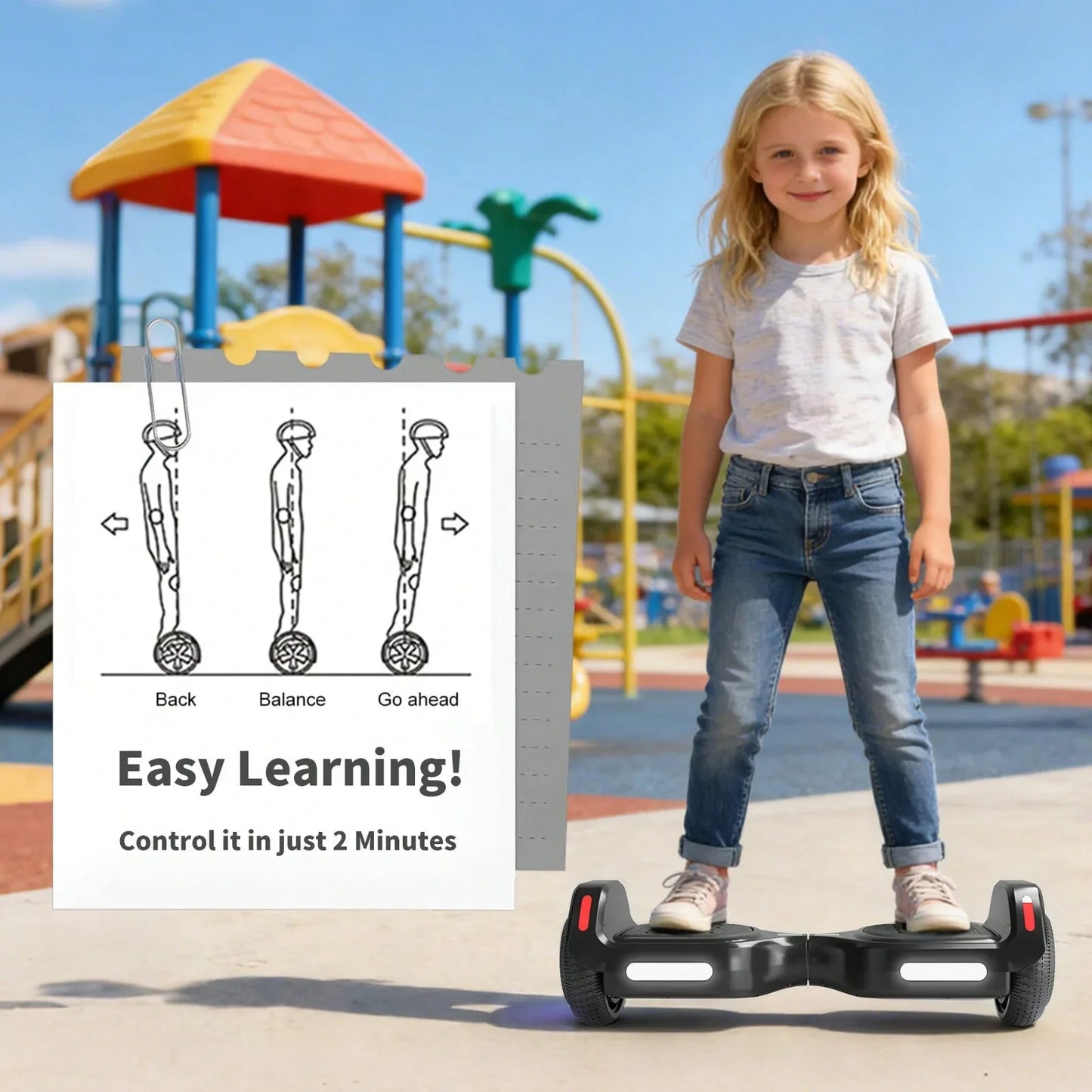 K2 Balance Bike Electric Scooter With LED Lights