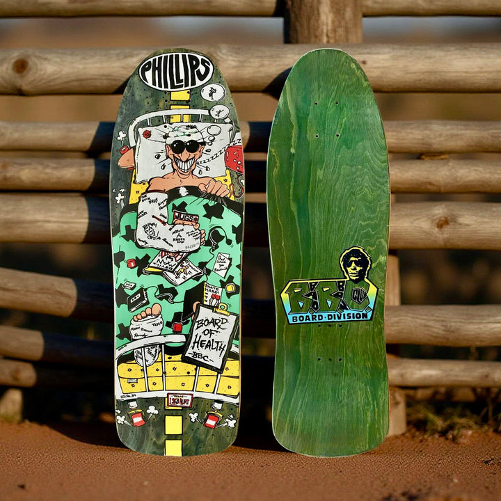 Jeff Phillips BOARD OF HEALTH Limited Edition BBC Deck, HAND-PAINTED (1 of 50) (PRE-ORDER, OCTOBER)