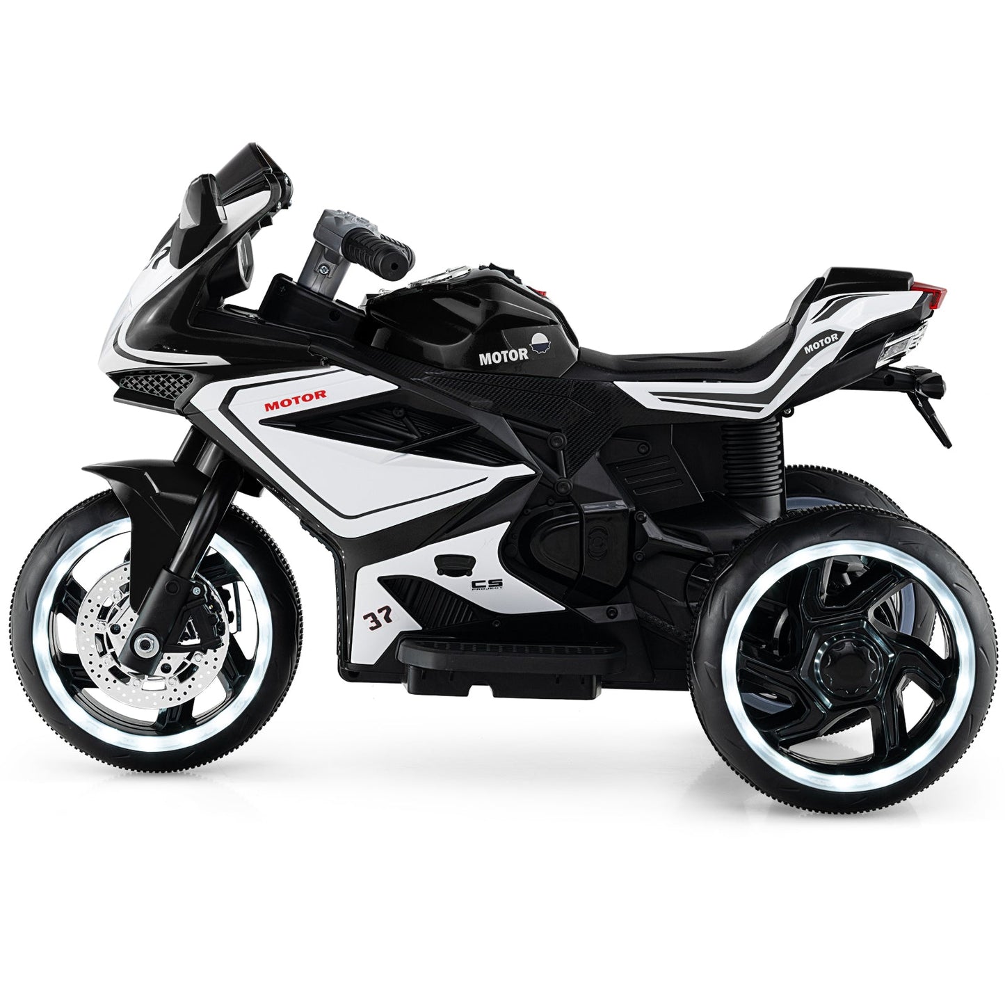 Kids Ride on Motorcycle 6V Battery Powered Mini Electric Motorbike with LED Lights