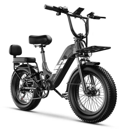 CYBERVELO EK12 1000W Electric Fat Tire Bike With Removable Battery