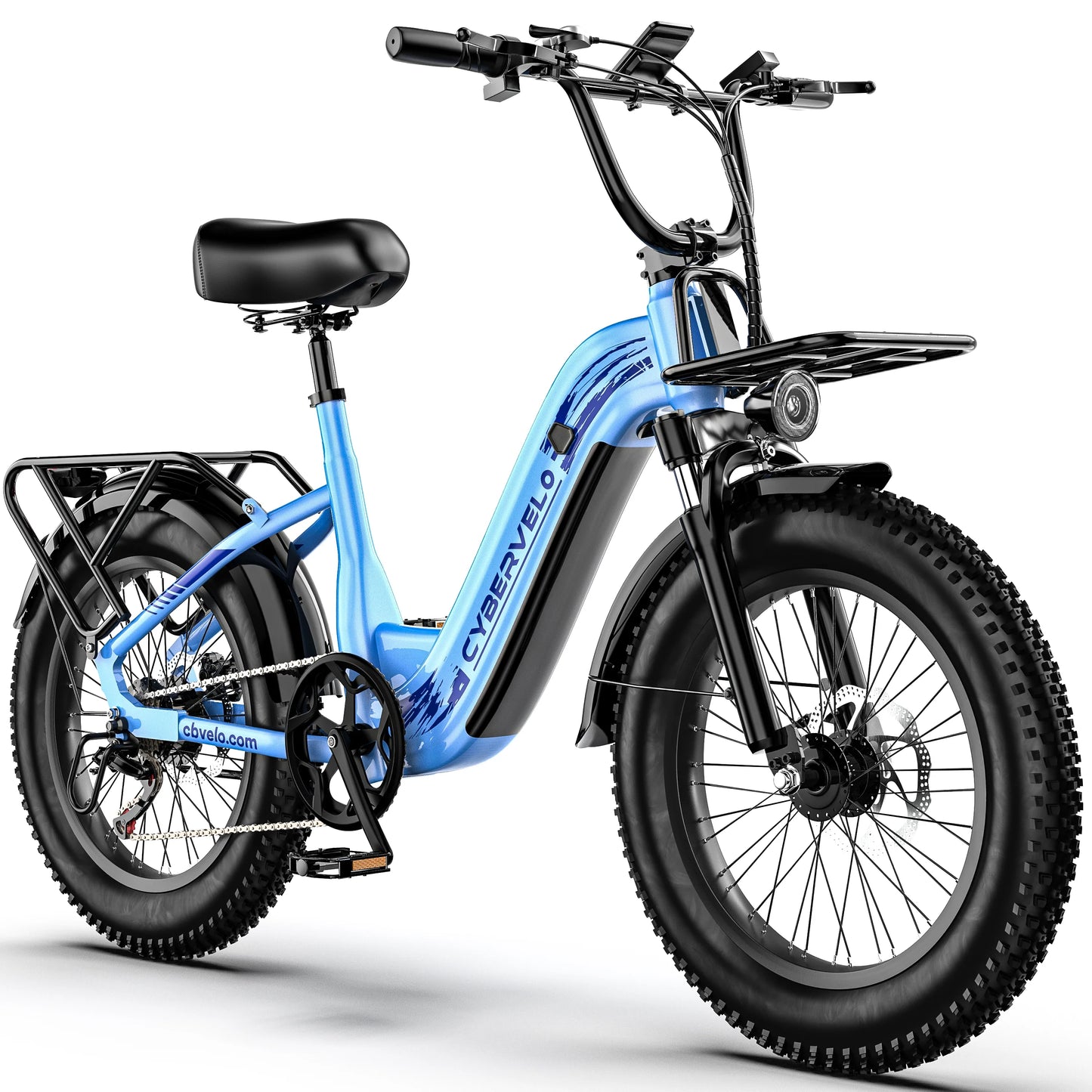 CYBERVELO EK12 1000W Electric Fat Tire Bike With Removable Battery