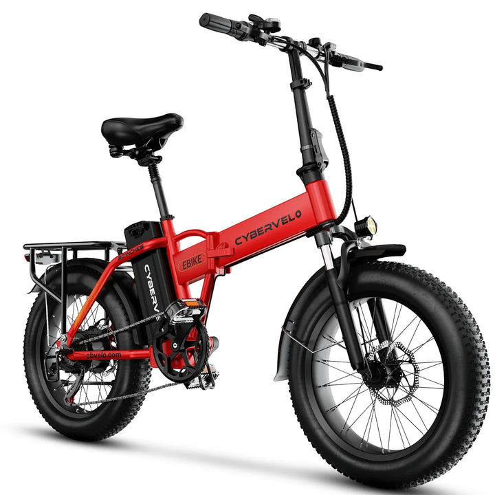 Cybervelo EK4 Folding Electric Bike – 1000W 48V 20" Fat Tire