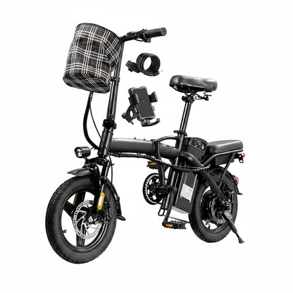 Adult Folding Electric Bike with Removable Battery