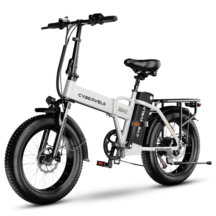 Cybervelo EK4 Folding Electric Bike – 1000W 48V 20" Fat Tire