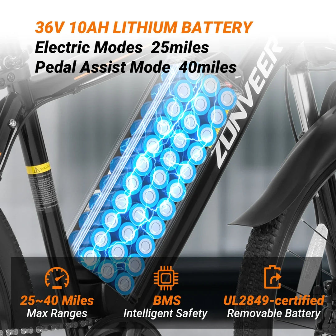 M26 Electric Bike – 1000W 26" City E-Bike