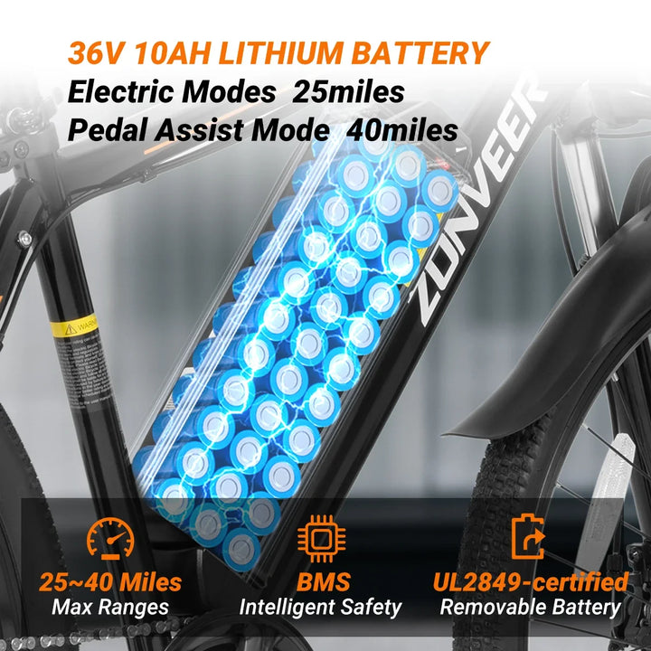 M26 Electric Bike – 1000W 26" City E-Bike