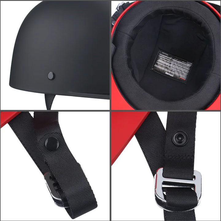 Vintage Half Motorcycle Helmet