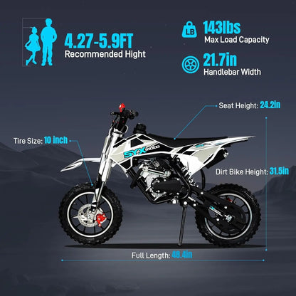 58cc Kids Dirt Bike Mini Pit Bike
