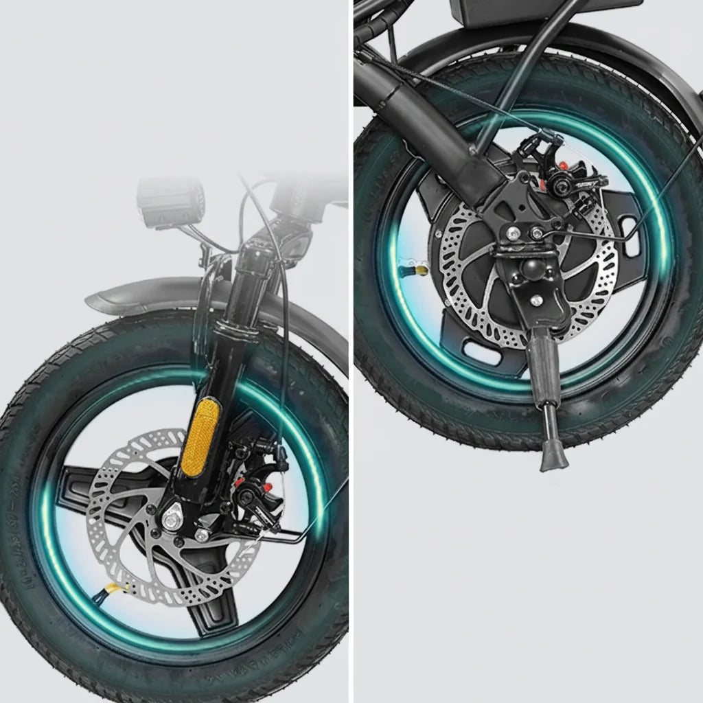 Adult Folding Electric Bike with Removable Battery