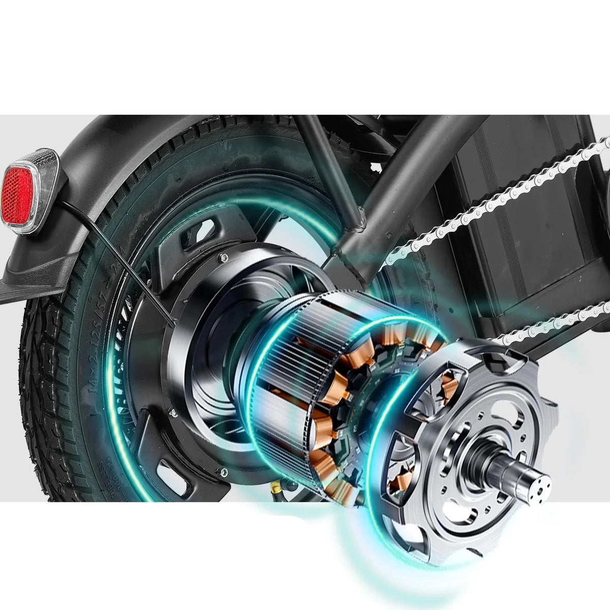 Adult Folding Electric Bike with Removable Battery