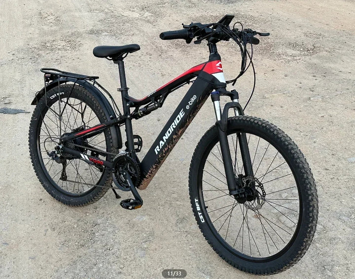 RANDRIDE YG90 Electric Bike – 1000W 48V Full Suspension E-Bike