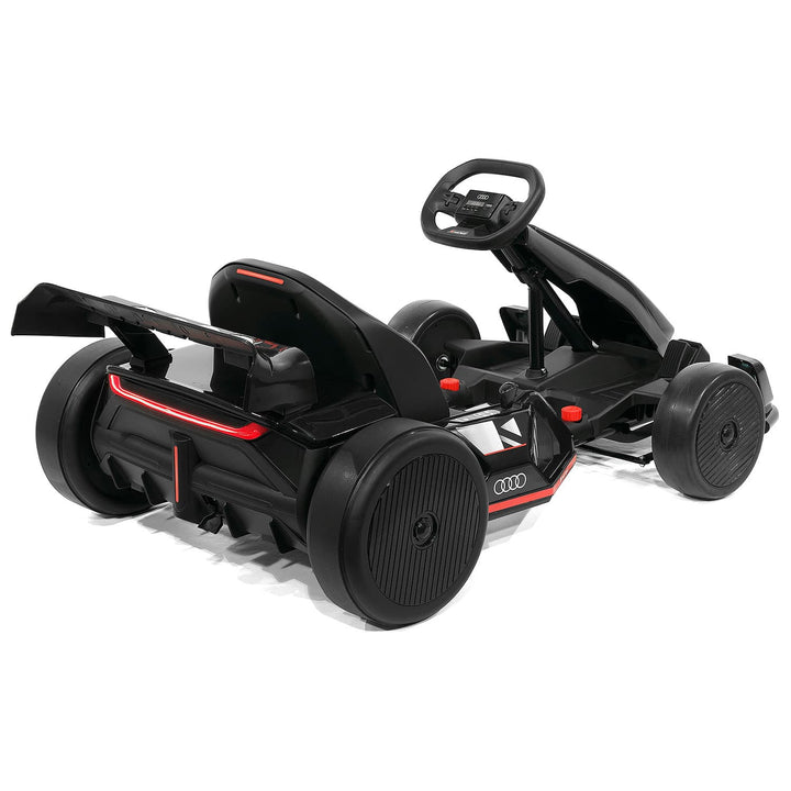 Audi Sport 24V Big Kids Drifting Ride-On Go Kart | Black
