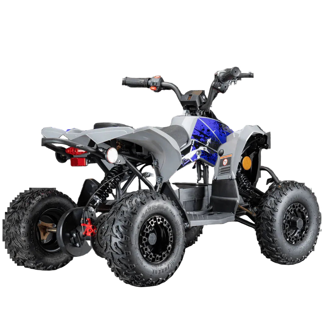 Pioneer 1200W Kids ATV 4 Wheeler with 14" Tires - Blue