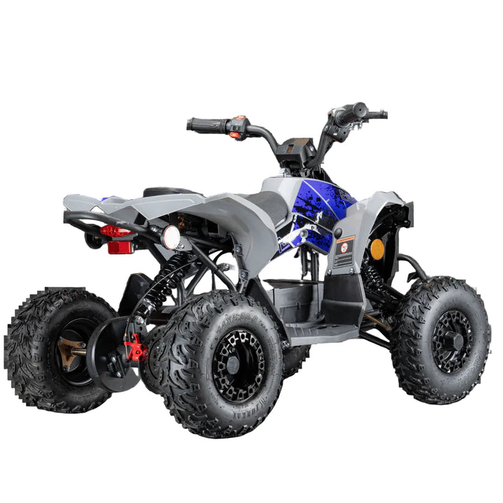 Pioneer 1200W Kids ATV 4 Wheeler with 14" Tires - Blue
