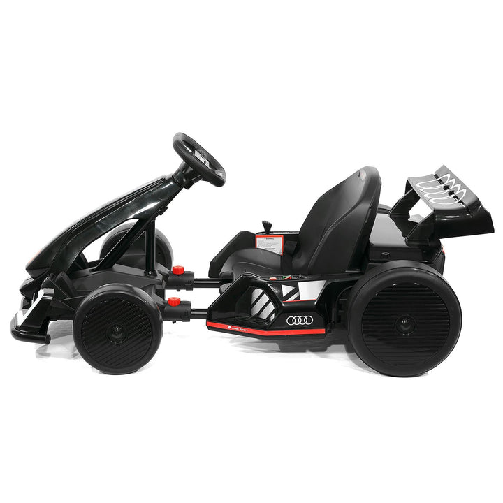 Audi Sport 24V Big Kids Drifting Ride-On Go Kart | Black