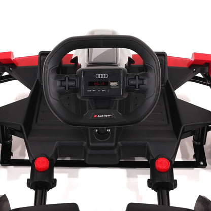 Audi Sport 24V Big Kids Drifting Ride-On Go Kart | Black