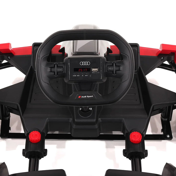 Audi Sport 24V Big Kids Drifting Ride-On Go Kart | Black