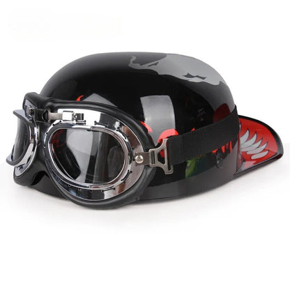 Vintage Half Motorcycle Helmet
