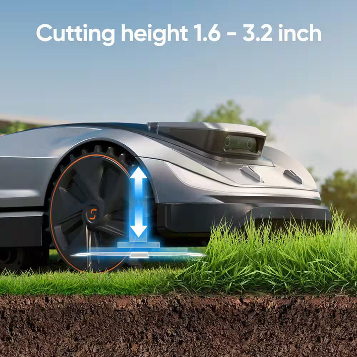 X5 Wireless 8 In. Robot Lawn Mower (0.5 Acre) with AWD, RTK Navigation, AI Obstacle Avoidance and App Control