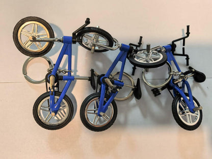Blue Mini Bike Keychains Alloy Design
