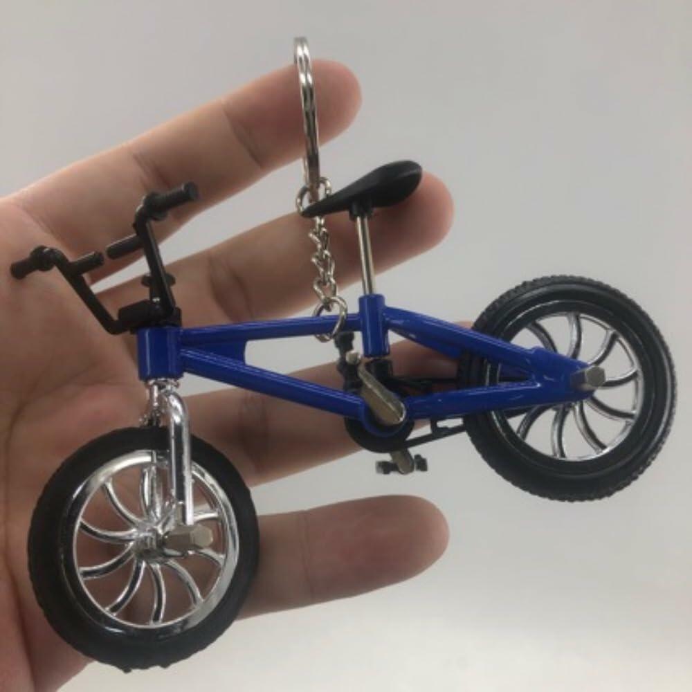 Blue Mini Bike Keychains Alloy Design
