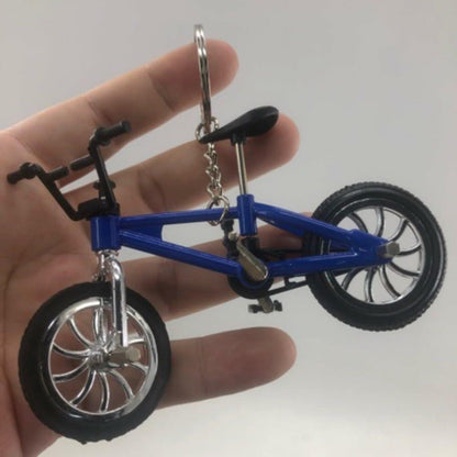 Blue Mini Bike Keychains Alloy Design