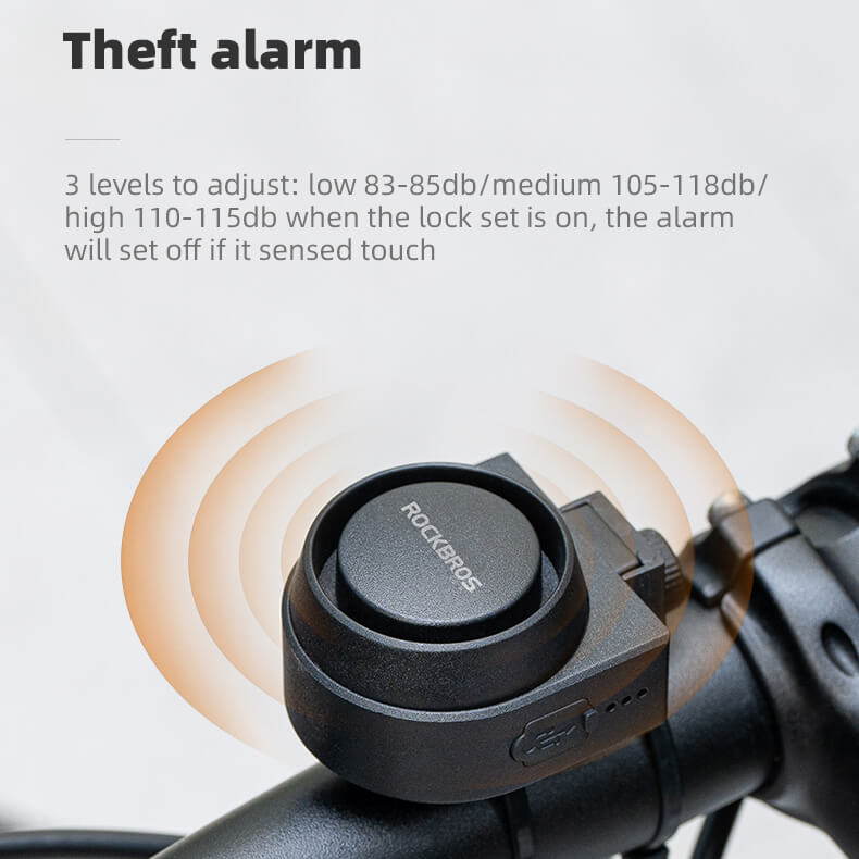 Wireless Bike Horn & Anti-Theft Alarm