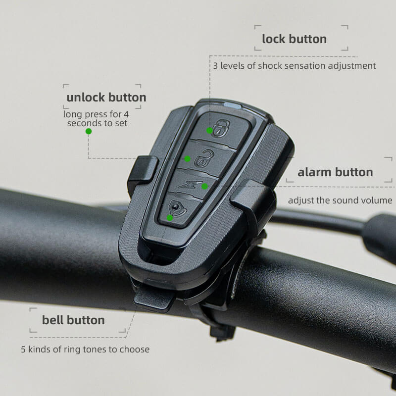 Wireless Bike Horn & Anti-Theft Alarm
