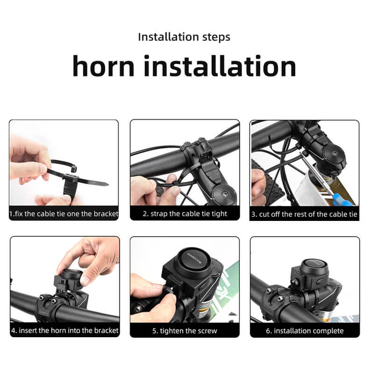 Wireless Bike Horn &amp; Anti-Theft Alarm